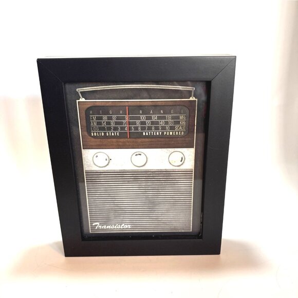Vintage-Inspired Transistor Radio Wall Art Prints In Black Frames - Picture 3 of 5